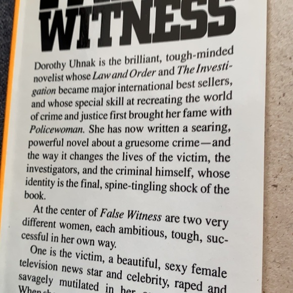 False witness fiction book - Picture 2 of 2